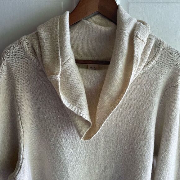 DKNY | cozy cream cowl neck sweater XL - Picture 2 of 10